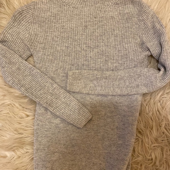 Grey ribbed Gap mock neck sweater - Picture 6 of 6
